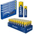 80 x Varta Batterien 40x AA LR6 Mignon+40x LR3 AAA Micro Alkaline Industrial PRO