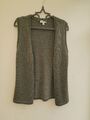 Peter Hahn Merinowollmischung Weste Pullover Jerkin Cardigan Salbeigrün 10...