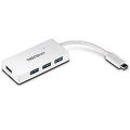 USB-HUB 4-port USB3.0 Ultra-Mini-Hub an USB-C ohne Netzteil