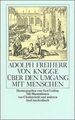 Über den Umgang mit Menschen von Knigge, Adolph Freiherr... | Buch | Zustand gut