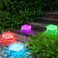 Solardeko Außenleuchte Gartenleuchte LED RGB Terrassenlampe Farbwechsel 4er Set