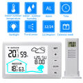 Digital Funk Wetterstation Funkwecker Thermometer Hygrometer mit Außensensor