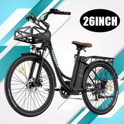 E Bike 20 Zoll Elektrofahrrad E Mountainbike 250W 36V 20.3Ah Cityräder mit Korb