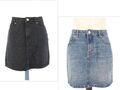 Denim Rock Konvolut Menge schwarz säureblau 80er 90er Retro Y2K Größe UK 12