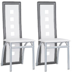 2/4/6er Set Esszimmerstühle Küchenstuhl Wohnzimmerstuhl mit Rückenlehne PVC