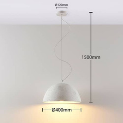 Lindby Smart Beton-Pendelleuchte Carolle Deckenleuchte Hängelampe Lampe 10W 85