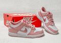 NIKE Dunk Low Pink Glaze EU 36 NEU Pink Velvet Schuh Sneaker Damen weiß samt