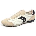 F9970 sneaker uomo off white/blue/grey GEOX vintage effect shoe man