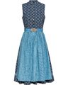 Almsach Baumwoll-Dirndl midi Dirndl Stehkragen Jacquard-Muster NEU