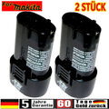 2x Für Makita Akku BL7010 Lithium 4,8 Ah 7,2 Volt BL0715 TD020 TD020D 198000-3