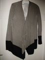 COMMA  Cardigan Strickjacke    Gr  40  Braun Schwarz Zipfel