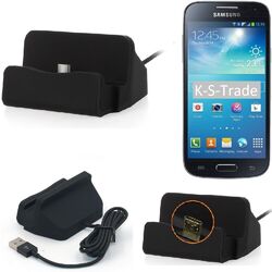 Ladestation für Samsung Galaxy S4 Mini Duos Micro USB Dockingstation Ladegerät