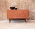 Kommode Vintage 60er Teak Schubladen Danish Mid-Century 60s Cabinet