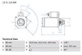 BOSCH Anlasser Starter 0 986 013 480 +71.40€ Pfand für MERCEDES T2 UNIMOG MB NG