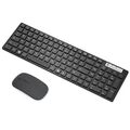 Funk Tastatur und Maus Set Kabellos PC Computer USB Wireless Keyboard Schwarz