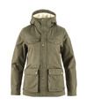 Fjällräven Jacke Greenland Damen Gr.S wie DE 38/40 mit Teddy-Futter Grün 151273