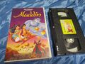 Aladdin  , Walt Disney , Meisterwerk , Film ca. 86 Min.  , VHS Video Kassette 