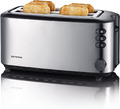 SEVERIN Automatik-Langschlitztoaster, Toaster Mit Brötchenaufsatz, Hochwertiger 