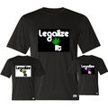 EAKS® Herren T-Shirt Motiv: "Legalize It" Cannabis Legalisierung Ganja Weed Hanf