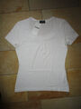 TAIFUN Damen Shirt T-Shirt weiss Gr. 38