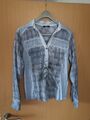 Biba Bluse Gr. 36 hellblau/grau