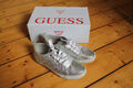 Guess Jolie Sneaker Plimsolls silber glitzernd Gr. 39 FLJLI1 LEL12