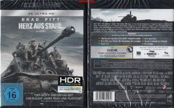 Herz aus Stahl (4K Ultra HD) [Blu-ray] Pitt, Brad, LaBeouf, Shia * NEU & OVP * 