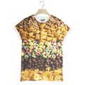 T-Shirt Batch1 Müsli All Over Fotodruck Unisex Lebensmittel Mode