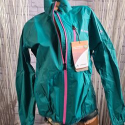 VAUDE Jacke Funktionsjacke petrol Gr. 42 bis 46 Logo Langarm Damen (6 568) NEU