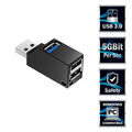 USB 3.0 Verteiler 3 Port Super Speed Daten HUB Adapter Für Notebook Laptop PC DE