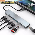 8-in-1 USB-C Hub Verteiler Splitter Adapter USB-C 3.0 8Ports 4K HDMI Für Mac PC