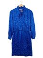 PETER HAHN Langarmkleid Damen Gr. DE 38 blau Casual-Look