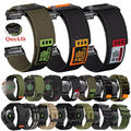 Quickfit Nylon Canvas Armband Für Garmin Fenix 7 7X 6 6X Epix Pro 5 5X Plus 3HR