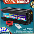 5000W 10000W 24V auf 230V Wechselrichter USB LCD LKW Spannungswandler Werkstatt