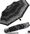 Knirps Regenschirm Damen Taschenschirm Automatik Large floripa black UV Schutz