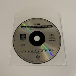 Crash Bandicoot 2 Cortex Strikes Back Platin - PS1 Spiel - nur Disc
