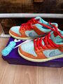 Nike SB Dunk Low Pro PRM, Noise Aqua Emerald Rise, EU 42,5, UK 8, 1x getragen. 