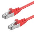 CAT5e Kabel F/UTP 1 / 10 Stück Patchkabel DSL LAN Netzwerkkabel rot 0,25m - 20 m