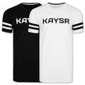 Herren T-Shirt Streifen Tee Logo Shirt Rundhals KAYSR ORIGINAL Kurzarm Mode NEU