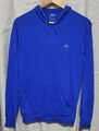 Lacoste Herren königsblau Krokodil Logo Baumwolle Hoodie Größe 4 Medium