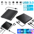 USB 3.0 Externes CD/DVD Laufwerk Brenner Slim Player mit Typ C für Laptop PC MAC