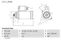 BOSCH 0 986 017 000 Starter Anlasser 1.8kW für VW Golf IV Schrägheck (1J1) 12V