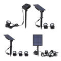 Wasserdichte LED Solar Unterwasserlicht Brunnen Pool Teich Gartenlampe