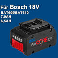 18V 7,0Ah Für Bosch Akku GBA 18 Volt BAT618 BAT609 GSR GSB GBH und Ladegerät DE