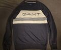 Gant Sweatshirt Logo Blau/weiß Gr. M