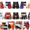 DE Herren MMA Muay Thai Shorts Gym Kickboxing Shorts Hohe Taille Gym Boxen Party