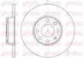 2x REMSA Bremsscheibe 6800.00 256mm für OPEL ASTRA T98 CC Caravan 16V F08 F48