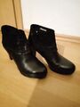 Tamaris Stiefelette schwarz Leder 