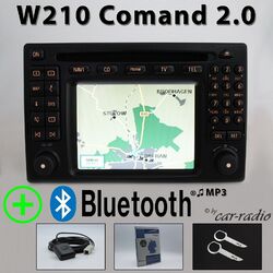 Original Mercedes Comand 2.0 Bluetooth Radio MP3 W210 Navigation A2108205489 SET