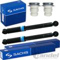 2x SACHS GASDRUCK STOßDÄMPFER HINTERACHSE + PROTECTION KIT für VW CADDY III